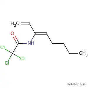 Molecular Structure of 59403-04-2 (Acetamide, 2,2,2-trichloro-N-(1-ethenyl-1-hexenyl)-, (Z)-)