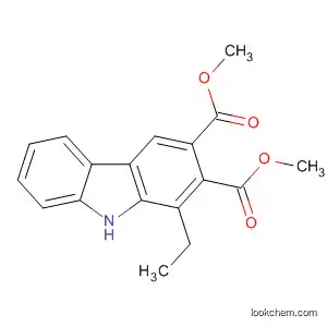 Molecular Structure of 59774-13-9 (9H-Carbazole-2,3-dicarboxylic acid, 1-ethyl-, dimethyl ester)