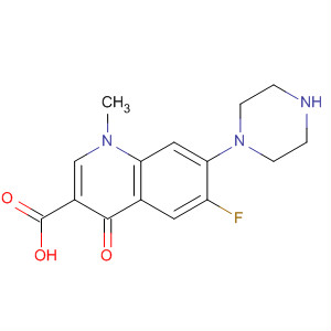 6-Fluoro-1,4-dihydro-1-methyl-4-oxo-7-(1-piperazinyl)-3-quinolinecarboxylic acid CAS No.70459-07-3