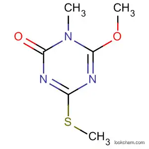 Molecular Structure of 72681-78-8 (1,3,5-Triazin-2(1H)-one, 6-methoxy-1-methyl-4-(methylthio)-)