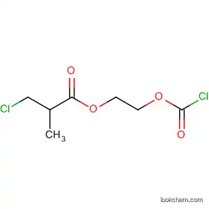 Molecular Structure of 91375-72-3 (Propanoic acid, 3-chloro-2-methyl-, 2-[(chlorocarbonyl)oxy]ethyl ester)