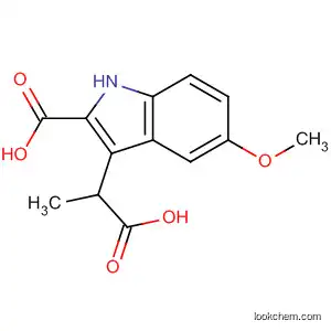 Molecular Structure of 100394-23-8 (1H-Indole-3-propanoic acid, 2-carboxy-5-methoxy-)