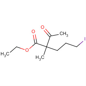 Molecular Structure of 105665-27-8 (Pentanoic acid, 2-acetyl-5-iodo-2-methyl-, ethyl ester)