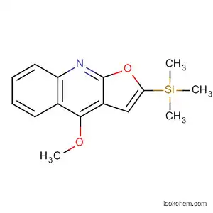 Furo[2,3-b]quinoline, 4-methoxy-2-(trimethylsilyl)-