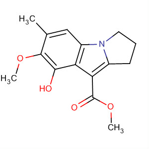 Molecular Structure of 112290-97-8 (1H-Pyrrolo[1,2-a]indole-9-carboxylic acid,
2,3-dihydro-8-hydroxy-7-methoxy-6-methyl-, methyl ester)