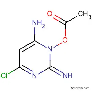 Molecular Structure of 113674-67-2 (4-Pyrimidinamine, 3-(acetyloxy)-6-chloro-2,3-dihydro-2-imino-)