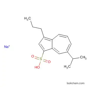 Molecular Structure of 99287-44-2 (1-Azulenesulfonic acid, 7-(1-methylethyl)-3-propyl-, sodium salt)