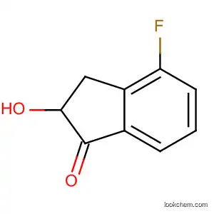 Molecular Structure of 143127-64-4 (1H-Inden-1-one, 4-fluoro-2,3-dihydro-2-hydroxy-)