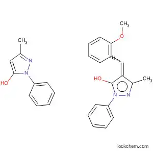Molecular Structure of 143699-01-8 (4-[(2-methoxyphenyl)(3-methyl-5-oxo-1-phenyl-4,5-dihydro-1H-pyrazol-4-yl)methyl]-5-methyl-2-phenyl-2,4-dihydro-3H-pyrazol-3-one)