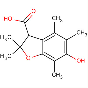 Molecular Structure of 143716-38-5 (3-Benzofurancarboxylic acid,
2,3-dihydro-5-hydroxy-2,2,4,6,7-pentamethyl-)