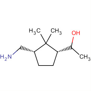 Molecular Structure of 156767-18-9 (Cyclopentanemethanol, 3-(aminomethyl)-1,2,2-trimethyl-, (1R,3S)-)