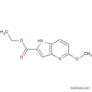 Molecular Structure of 17322-90-6 (ethyl 5-methoxy-1H-pyrrolo[3,2-b]pyridine-2-carboxylate)