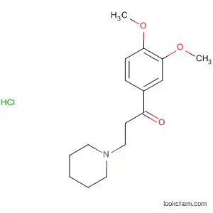 Molecular Structure of 93148-95-9 (1-Propanone, 1-(3,4-dimethoxyphenyl)-3-(1-piperidinyl)-, hydrochloride)