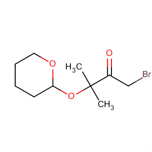 Molecular Structure of 184841-14-3 (2-Butanone, 1-bromo-3-methyl-3-[(tetrahydro-2H-pyran-2-yl)oxy]-)
