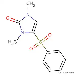 Molecular Structure of 185011-09-0 (1,3-DIMETHYL-4-(PHENYLSULFONYL)-1,3-DIHYDRO-2H-IMIDAZOL-2-ONE)