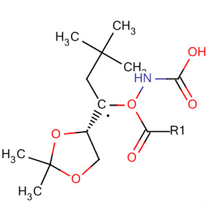Molecular Structure of 192764-32-2 (Carbamic acid, [(1R)-1-[(4S)-2,2-dimethyl-1,3-dioxolan-4-yl]ethyl]-,
1,1-dimethylethyl ester)