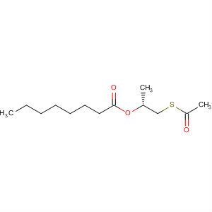 Molecular Structure of 192768-01-7 (Octanoic acid, 1-[(acetylthio)methyl]-1,2-ethanediyl ester, (R)-)