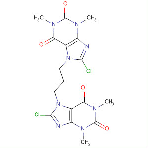 Molecular Structure of 10184-29-9 (1H-Purine-2,6-dione,
7,7'-(1,3-propanediyl)bis[8-chloro-3,7-dihydro-1,3-dimethyl-)