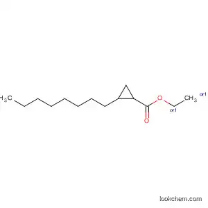 Molecular Structure of 6904-50-3 (Cyclopropanecarboxylic acid, 2-octyl-, ethyl ester, (1R,2R)-rel-)