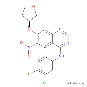 Molecular Structure of 314771-88-5 (4-QuinazolinaMine, N-(3-chloro-4-fluorophenyl)-6-nitro-7-[[(3S)-tetrahydro-3-furanyl]oxy]-)