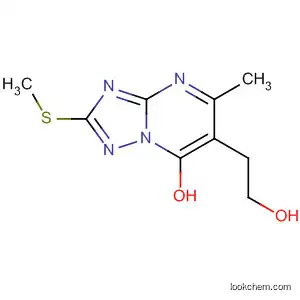 Molecular Structure of 46505-35-5 (2-(Methylthio)-5-methyl-7-hydroxy[1,2,4]triazolo[1,5-a]pyrimidine-6-ethanol)