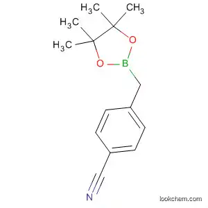 Molecular Structure of 475250-43-2 (4-((4,4,5,5-tetraMethyl-1,3,2-dioxaborolan-2-yl)Methyl)benzonitrile)