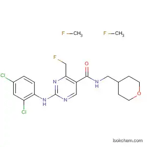 2-((2,4-dichlorophenyl)amino)-N-((tetrahydro-2H-pyran-4-yl)methyl)-4-(trifluoromethyl)pyrimidine-5-carboxamide