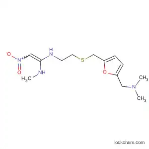 Molecular Structure of 667463-27-6 (1,1-Ethenediamine,
N-[2-[[[5-[(dimethylamino)methyl]-2-furanyl]methyl]thio]ethyl]-N'-methyl-2-
nitro-, (1Z)-)