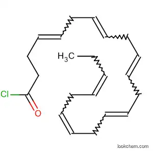 Molecular Structure of 158754-21-3 (4,7,10,13,16,19-Docosahexaenoyl chloride)