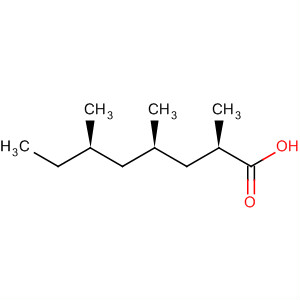 Molecular Structure of 10553-00-1 (Octanoic acid, 2,4,6-trimethyl-, (2R,4R,6R)-)