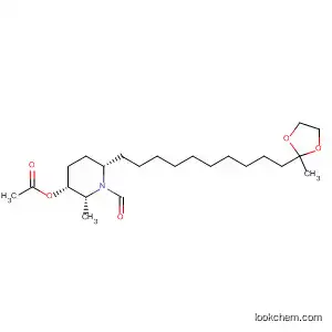 1-Piperidinecarboxaldehyde,
3-(acetyloxy)-2-methyl-6-[10-(2-methyl-1,3-dioxolan-2-yl)decyl]-,
(2R,3R,6S)-