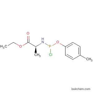 Molecular Structure of 926309-39-9 (L-Alanine, N-[chloro(4-methylphenoxy)phosphinyl]-, ethyl ester)