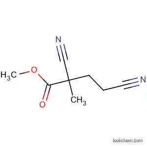 Molecular Structure of 55084-12-3 (Butanoic acid, 2,4-dicyano-2-methyl-, methyl ester)