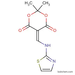 Molecular Structure of 97545-54-5 (1,3-Dioxane-4,6-dione, 2,2-dimethyl-5-[(2-thiazolylamino)methylene]-)