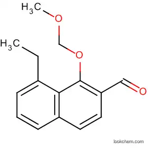 Molecular Structure of 131421-25-5 (2-Naphthalenecarboxaldehyde, 8-ethyl-1-(methoxymethoxy)-)