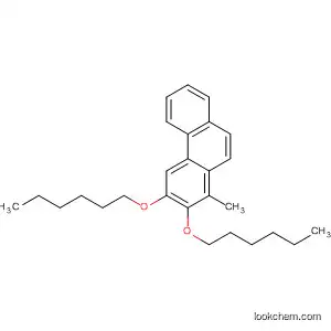 Molecular Structure of 144412-71-5 (Phenanthrene, 2,3-bis(hexyloxy)-1-methyl-)