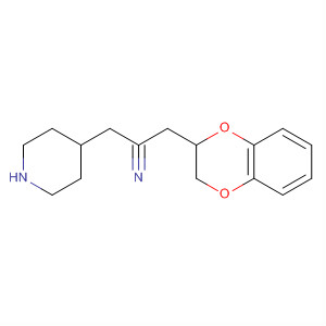 Molecular Structure of 194612-30-1 (4-Piperidineacetonitrile, 1-[(2,3-dihydro-1,4-benzodioxin-2-yl)methyl]-)