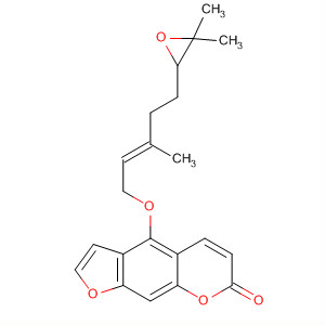7H-Furo[3,2-g][1]benzopyran-7-one,
4-[[(2E)-5-(3,3-dimethyloxiranyl)-3-methyl-2-pentenyl]oxy]-(206978-14-5)
