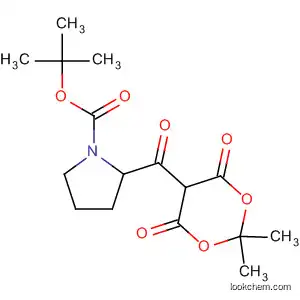 1-Pyrrolidinecarboxylic acid,
2-[(2,2-dimethyl-4,6-dioxo-1,3-dioxan-5-yl)carbonyl]-, 1,1-dimethylethyl
ester, (2S)-