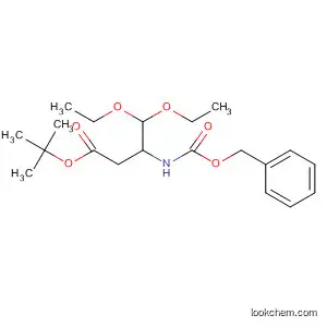 Molecular Structure of 409369-62-6 (Butanoic acid, 4,4-diethoxy-3-[[(phenylmethoxy)carbonyl]amino]-,
1,1-dimethylethyl ester, (3S)-)