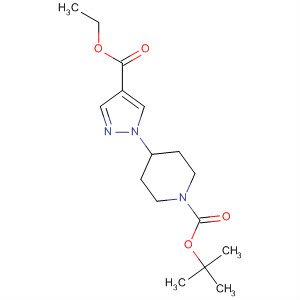 1-Piperidinecarboxylic acid, 4-[4-(ethoxycarbonyl)-1H-pyrazol-1-yl]-, 1,1-dimethylethyl ester