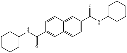 Molecular Structure of 153250-52-3 (N,N'-DICYCLOHEXYL-2,6-NAPHTHALENEDICARBOXAMIDE)