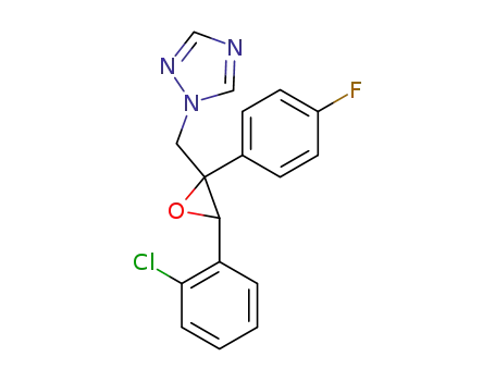 Molecular Structure of 135319-73-2 ((2RS,3SR)-1-[3-(2-chlorophenyl)-2,3-epoxy-2-(4-fluorophenyl)propyl]-1H-1,2,4-triazole)