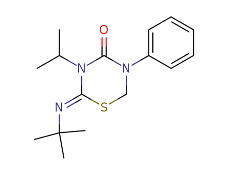 4H-1,3,5-Thiadiazin-4-one, 2-[(1,1-dimethylethyl)imino]tetrahydro-3-(1-methylethyl)-5-phenyl-, (2Z)-