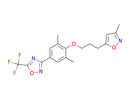 1,2,4-Oxadiazole,3-[3,5-dimethyl-4-[3-(3-methyl-5-isoxazolyl)propoxy]phenyl]-5-(trifluoromethyl)-