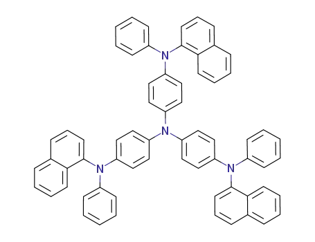 Molecular Structure of 185690-39-5 (4,4',4''-TRIS(N-(1-NAPHTHYL)-N-PHENYL-AMINO)-TRIPHENYLAMINE)
