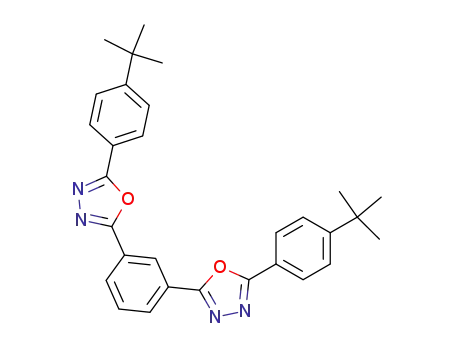 Molecular Structure of 138372-67-5 (2,2'-(1,3-Phenylene)bis[5-(4-tert-butylphenyl)-1,3,4-oxadiazole])