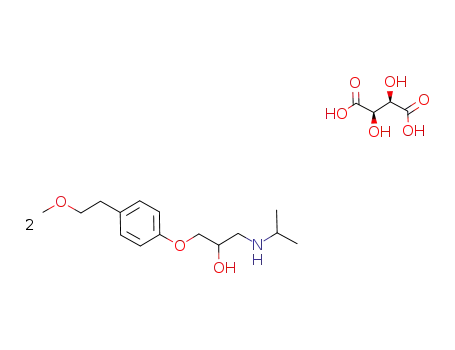 Molecular Structure of 56392-17-7 ((+-)metoprolol-(+)tartrate)