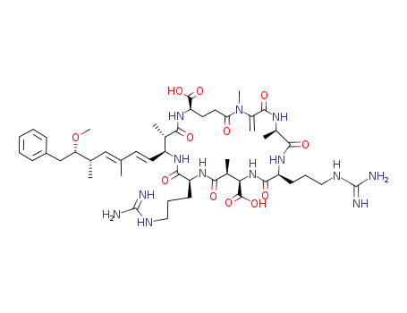 Molecular Structure of 111755-37-4 (MICROCYSTIN RR)
