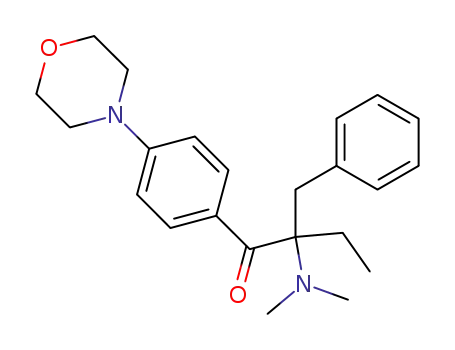 Molecular Structure of 119313-12-1 (2-Benzyl-2-(dimethylamino)-4'-morpholinobutyrophenone)
